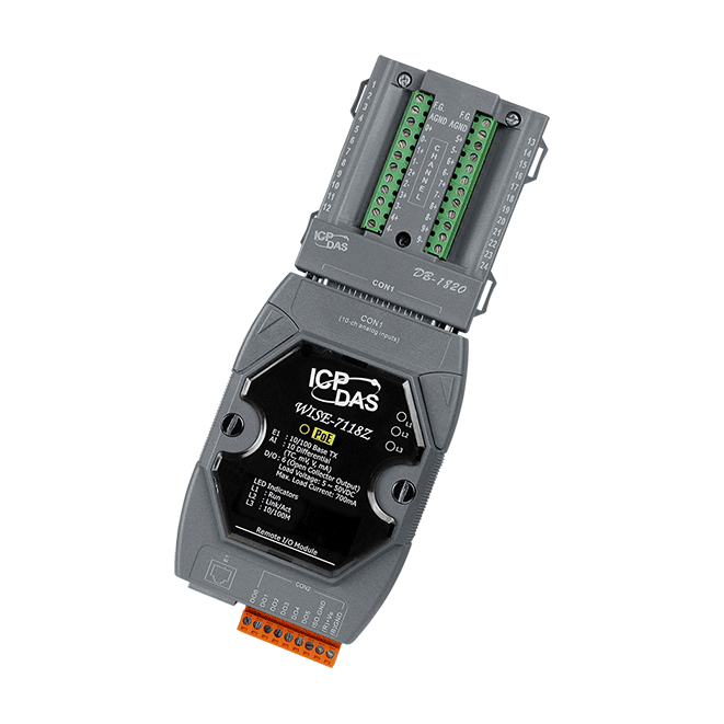 WISE-7118Z/S Intelligent I/O Module with 10-ch Thermocouple Input and 6-ch DO