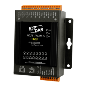 WISE-7517M-10 Intelligent MQTT I/O Module with 10/20-ch AI and 2-port Ethernet Switch