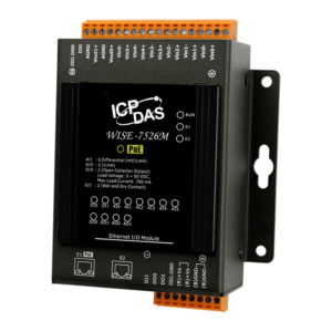 WISE-7526M Intelligent MQTT I/O Module with 6-ch AI, 2-ch AO, 2-ch DI, 2-ch DO and 2-port Ethernet Switch