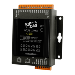WISE-7555M Intelligent MQTT I/O Module with 8-ch DI, 8-ch DO and 2-port Ethernet Switch