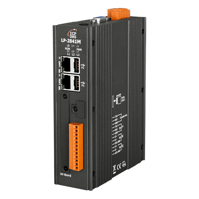LP-2841M Linux Kernel 5.4.70 Based PAC with Cortex-A53 CPU and 2 LAN Ports