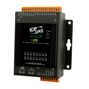 U-7551M OPC UA I/O Module with 16-channels DI (Sink, Source) and 2-port Ethernet Switch