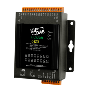 U-7552M OPC UA I/O Module with 8-channels DI, 8-channels DO and 2-port Ethernet Switch