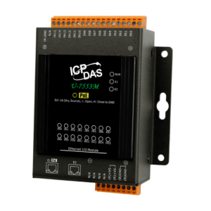 U-7553M OPC UA I/O Module with 16-channels DI (Source type) and 2-port Ethernet Switch