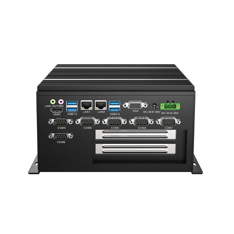 MBC-7120-8265U Industrial fanless embedded PC with Intel® Core™ i5-8265U, 2*LAN, 8*USB, 6*COM, VGA, HDMI & 2PCI