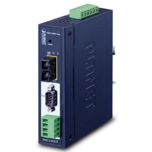 IMG-2102T IP30 Industrial 1-Port RS232/RS422/RS485 Modbus Gateway (1 x 100FX SC, MM/2km, -40~75 degrees C)