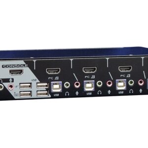 MAAG-114 4 Ports HDMI KVM Switch With USB 2.0, Two-Way Audio, HDCP, MAAG-114