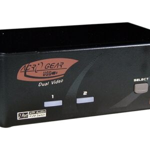 PADG-122 2 Ports True 4K Dual Monitor DisplayPort KVM Switch with USB 2.0, Two-Way Audio