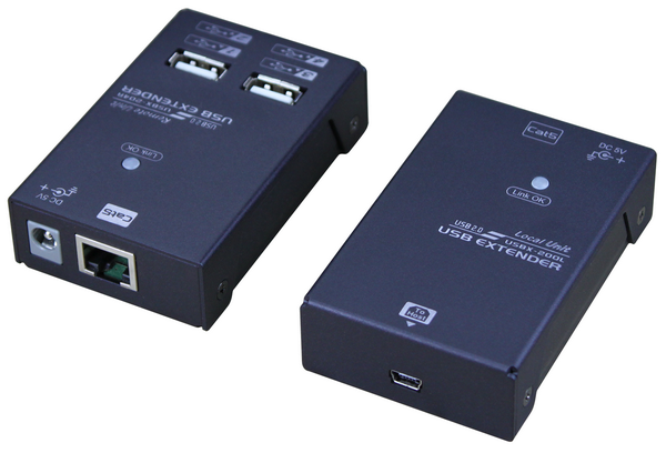 USBX-M200A USB Extender Over CAT.X With USB 2.0, 4 Ports, 50M