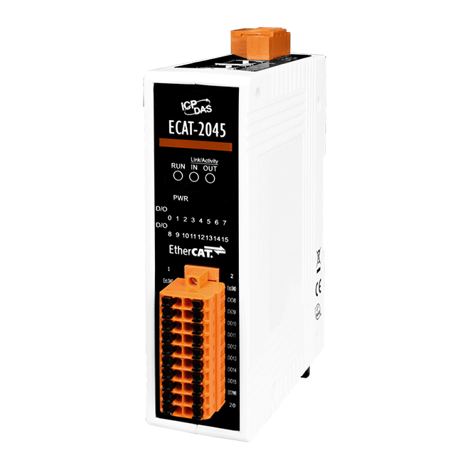 ECAT-2045 EtherCAT Slave I/O Module with Isolated 16-ch DO