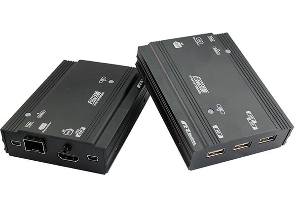 FXA1PU-M56 True 4K DisplayPort Fiber KVM Extender with USB, 10G SFP Module, 300M (Multi-Mode)