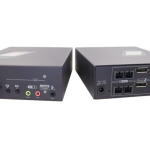 FXXPS-M043 Dual Video DisplayPort KVM Extender over SC Multi-Mode Fiber with Audio, IR, 1KM