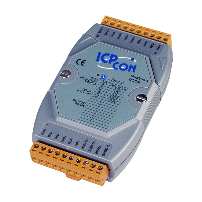 M-7017 8-ch AI Module using Modbus or DCON Protocol