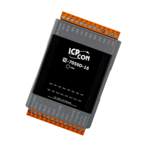 M-7059D-16-G 16-ch Isolated (Wet, 10~80 VAC/±15~±80VDC) DI & 2-ch (Sink, NPN) DO Module with LED Display