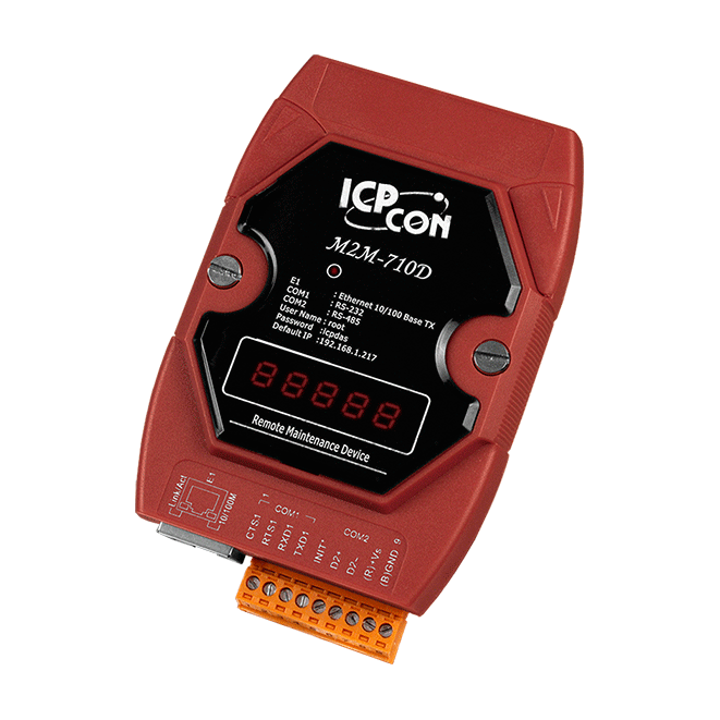 M2M-710D Remote Maintenance Ethernet Device Terminal Unit with RS-232 and RS-485 Ports
