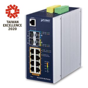 IGS-6325-8UP2S Industrial L3 8-Port 10/100/1000T 802.3bt PoE + 2-Port 1G/2.5G SFP + Managed Ethernet Switch