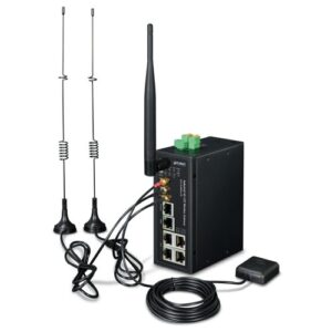 ICG-2510WG-LTE Industrial 4G LTE Cellular Wireless Gateway with 5-Port 10/100/1000T