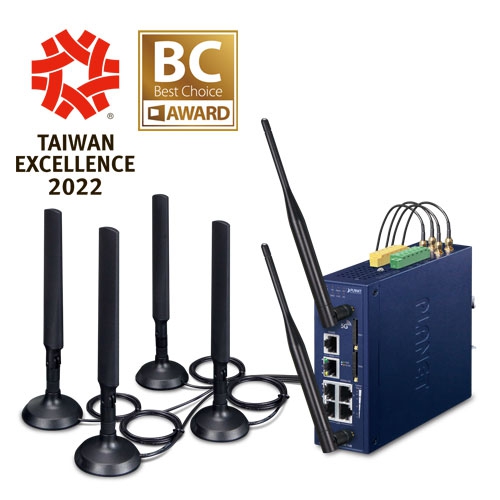ICG-2515W-NR Industrial 5G NR Cellular Wireless Gateway with 5-Port 10/100/1000T