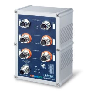 IGS-604HPT-M12 Industrial IP67 Rated 4-Port 10/100/1000T 802.3at PoE + 2-Port 10/100/1000T Managed Ethernet Switch