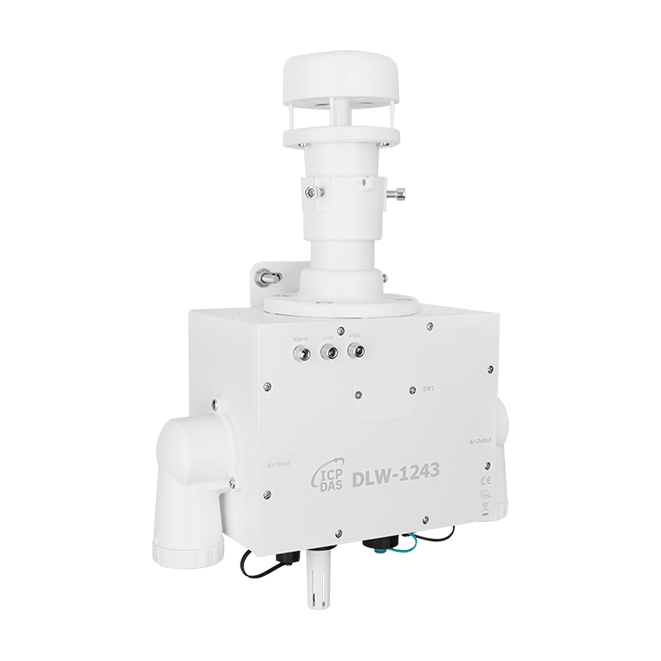 DLW-1243 Mini weather station with wind speed, wind direction, temperature, humidity & air quality (CO, CO2, NH3) Measurement (RoHS)