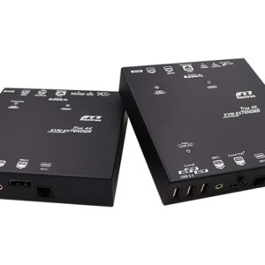 EGBPU-M3210 True 4K DisplayPort HDBaseT 3.0 KVM Extender over CAT.x with Local Out, USB 2.0, Audio, Serial & 90M (PoH)