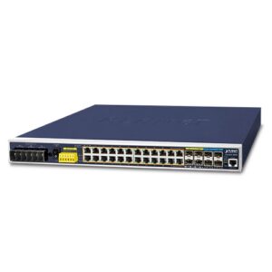 IGS-6325-24P4X Industrial L3 24-Port 10/100/1000T-802.3at PoE + 4-Port 10G SFP+ Managed Ethernet Switch