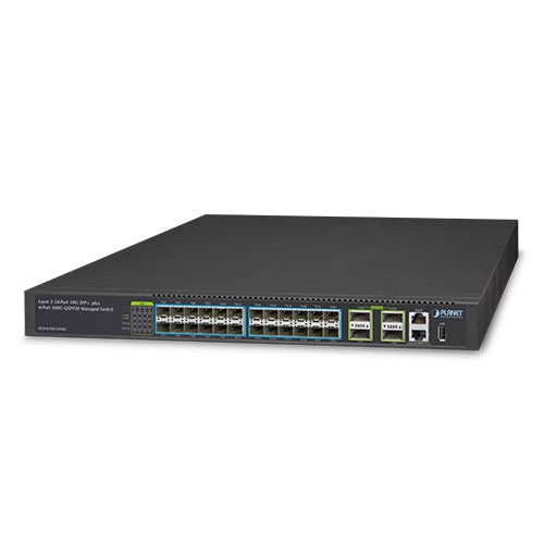 XGS-6350-24X4C Layer 3 24-Port 10G SFP+ + 4-Port 100G QSFP28 Managed Switch
