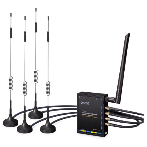 ICG-2210W-NR Industrial 5G NR Compact Cellular Wireless Gateway with 2-Port 10/100/1000T
