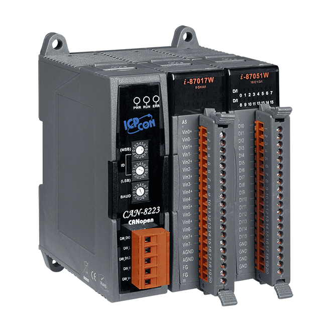 CAN-8223-G CANopen Remote I/O Unit with 2 I/O Slots