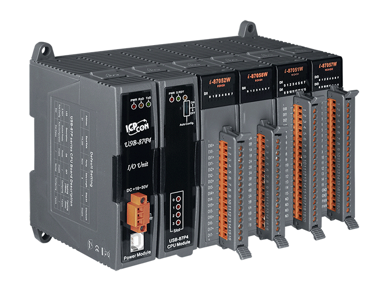 USB-87P4 4-slot USB I/O Expansion Unit with Intelligent CPU Module