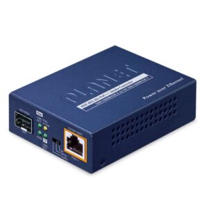 GUP-805A-60W 100/1000BASE-X SFP to 10/100/1000BASE-T 802.3bt PoE++ Media Converter (60 Watts)
