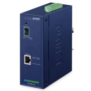 IXT-900-1X1T Industrial 1-Port 10GBASE-X SFP+ + 1-Port 10GBASE-T Managed Media Converter