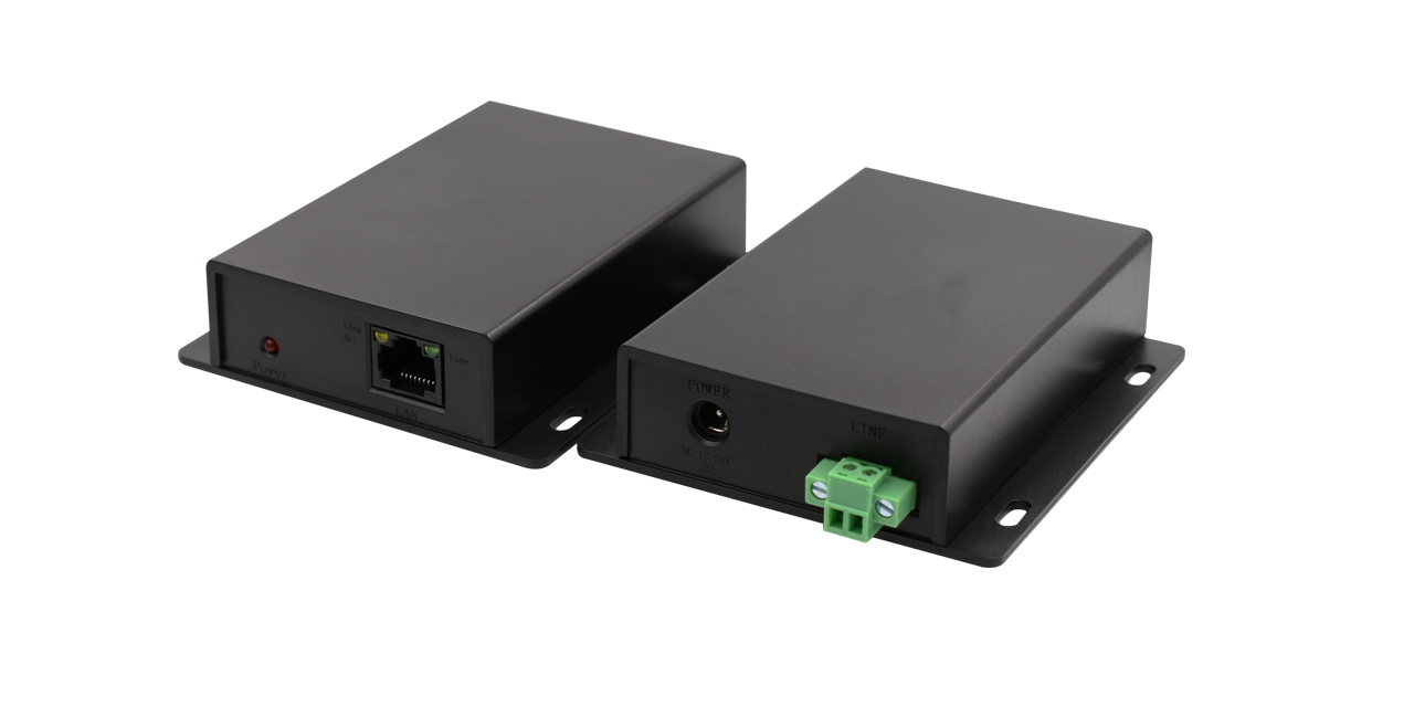 OT-PLC101-N Ethernet Extender over 2-wire cable up to 600m with PC Alloy case