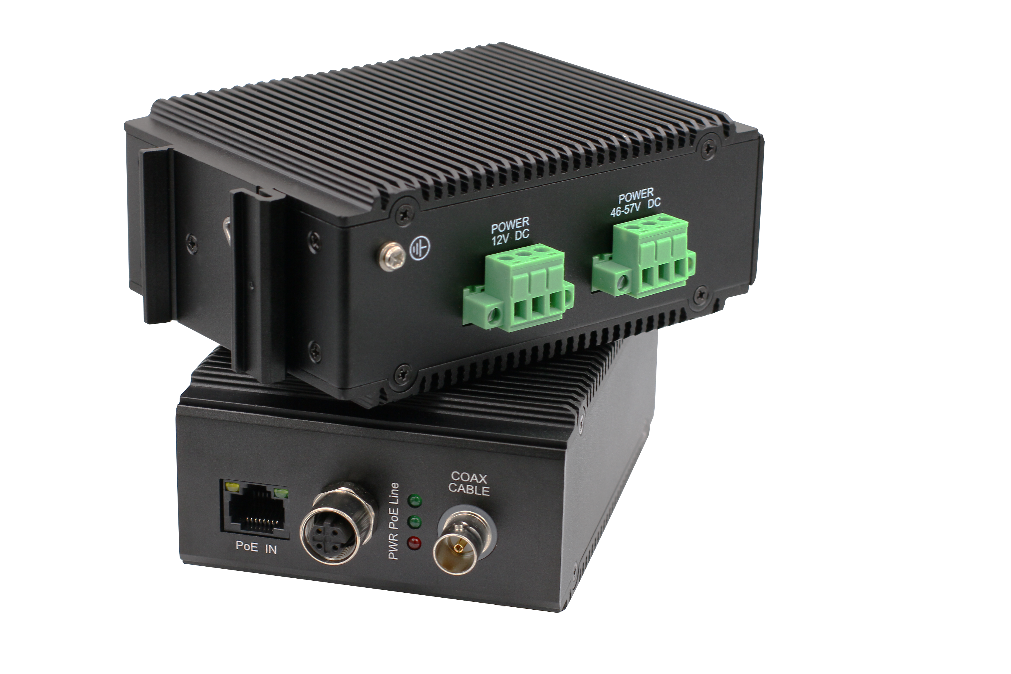 OT-PLC601GI Industrial Ethernet Extender, PoE over 2-wire cable up to 500m