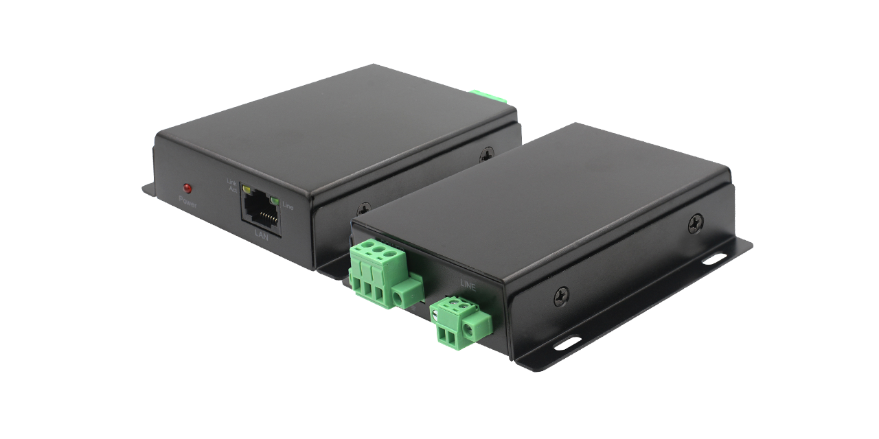 OT-PLC602-T Ethernet Extender over 2-wire cable up to 1000m with High EMC level