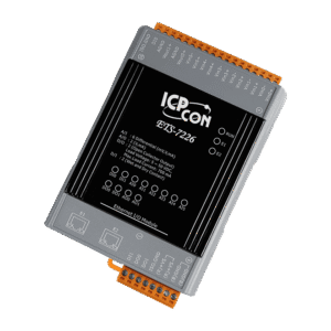 ETS-7226 Ethernet I/O Module with 2-port Ethernet Switch, 6-ch AI, 2-ch AO, 2-ch DI & 2-ch DO