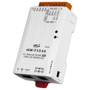 tGW-715-UL Tiny Modbus/TCP to RTU/ASCII Gateway with PoE & 1 RS-422/RS-485 port (UL Approved)