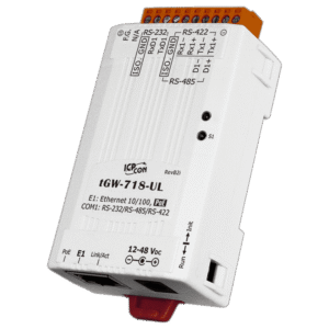 tGW-718-UL Tiny Modbus/TCP to RTU/ASCII Gateway with PoE & 1 RS-232/422/485 port (UL Approved)