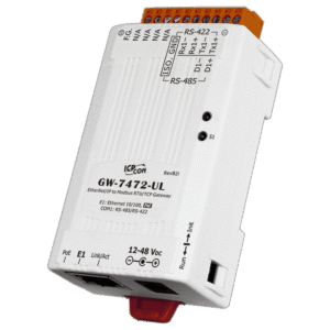 GW-7472-UL EtherNet/IP to Modbus RTU/TCP Gateway with PoE & 1 RS-422/485