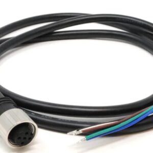 IP-A-C-2MS/RJS-4SR030 Ethernet cable, M12 male to RJ45 connector, PUR jacket, 3 m length, 4-core shielded, M12-D type, pre-assembled cable